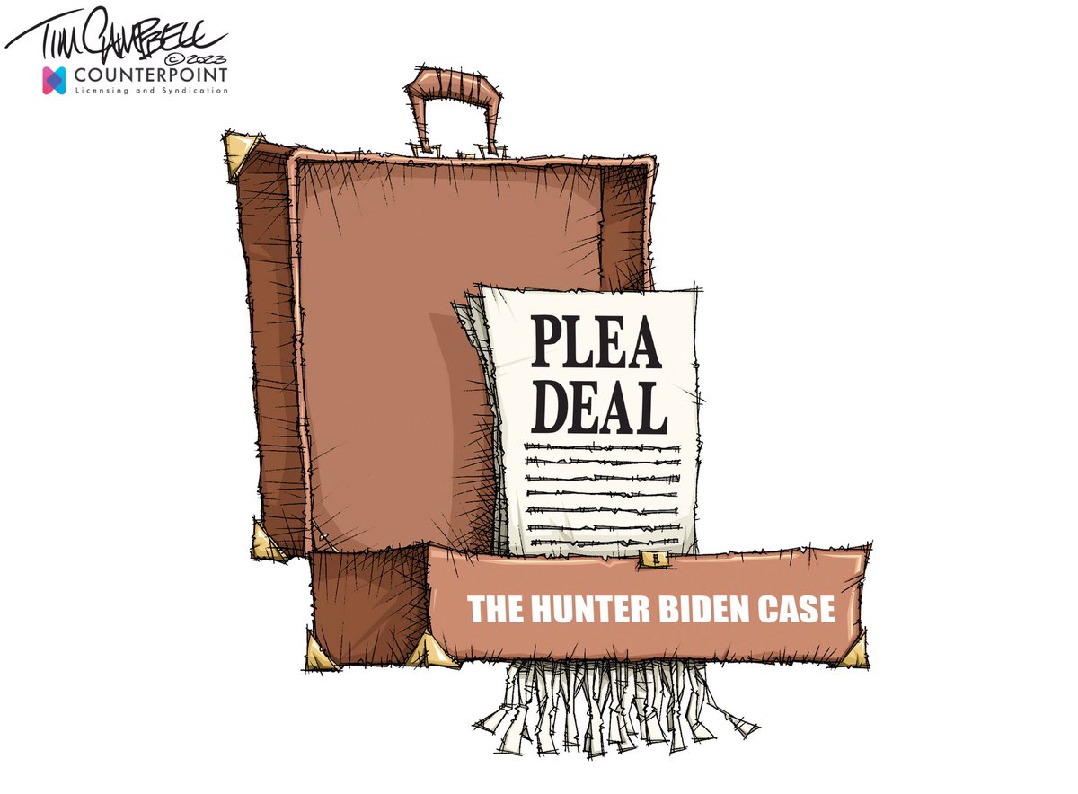 tc2oons's tweet photo. The Case
#HunterBiden #PleaDeal #JudgeNoreika #JoeBiden #UnpaidTaxes #GunCharge #Immunity @AAEC_Cartoonist @IndianaJournos @EandPCartoons @nwi @StateAffairsIN https://t.co/202Rf321UH