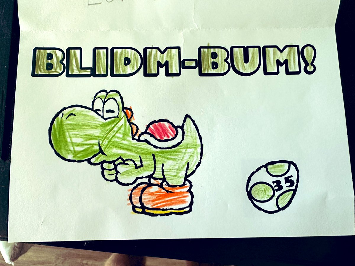 My wife and daughter made me this card for my birthday. They get me