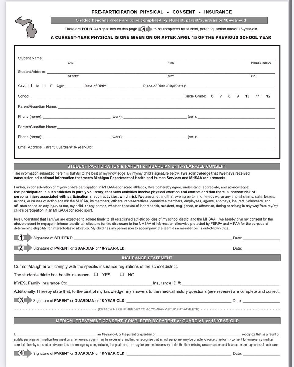 Don't forget to get your sports physical complete before sports begin!! You must have an up to date physical on file before you can participate. 

For football, 
Midnight madness Sunday August 6th, 11:45 PM. 
Mandatory football practice begins on the 7th at 3 PM. Don't miss out.