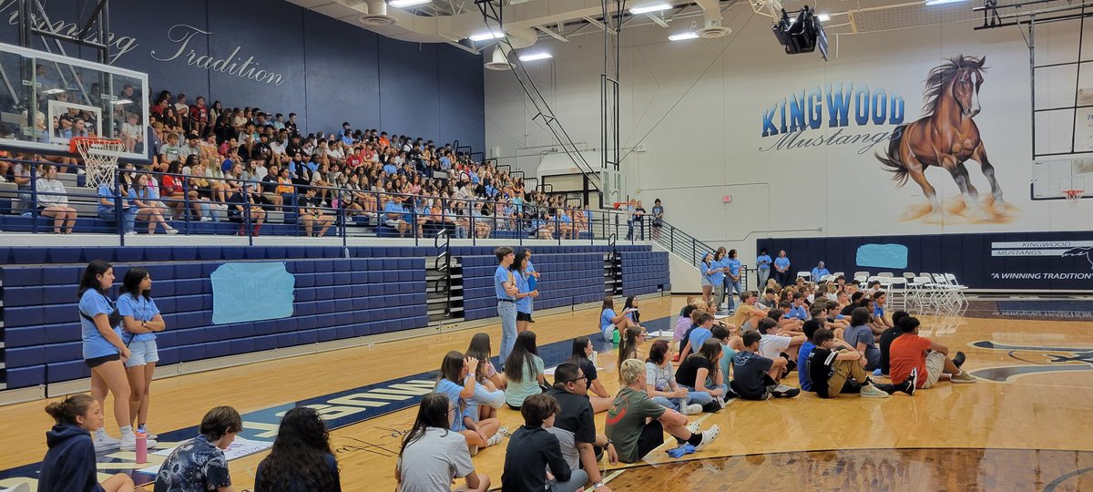 nasra_michael's tweet photo. V-I-C-T-O-R-Y! That's our Freshmen battle cry. Class of 2027. #MustangRoundUp #KingwoodALLIN @HumbleISD_KHS https://t.co/iETPBfQisQ