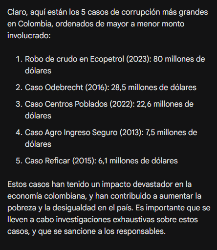 wiljdev's tweet image. Acá preguntándole a google bard cositas random, en todas los casos tiene que ver el uribismo
#elecciones2023 #gentedebien #UnaMaldadEs