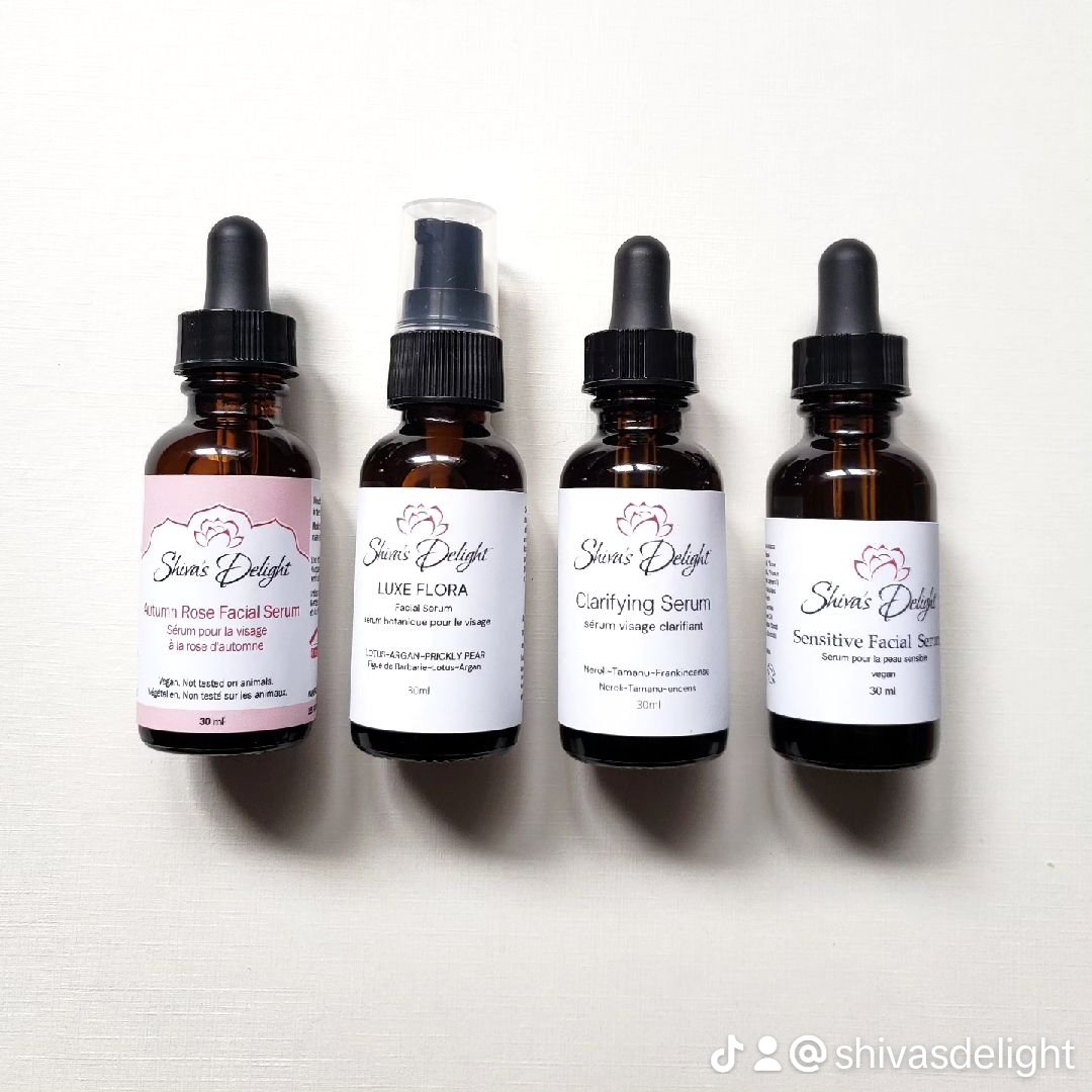 Serums are a beautiful way to moisturize your skin and maintain a glowing complexion. Made with pure botanical oils and extracts to deeply hydrate and nourish your skin. Our serums are vegan &amp; crueltyfree certified by the Leaping Bunny Organization. #Serums #facecare #veganbeauty
