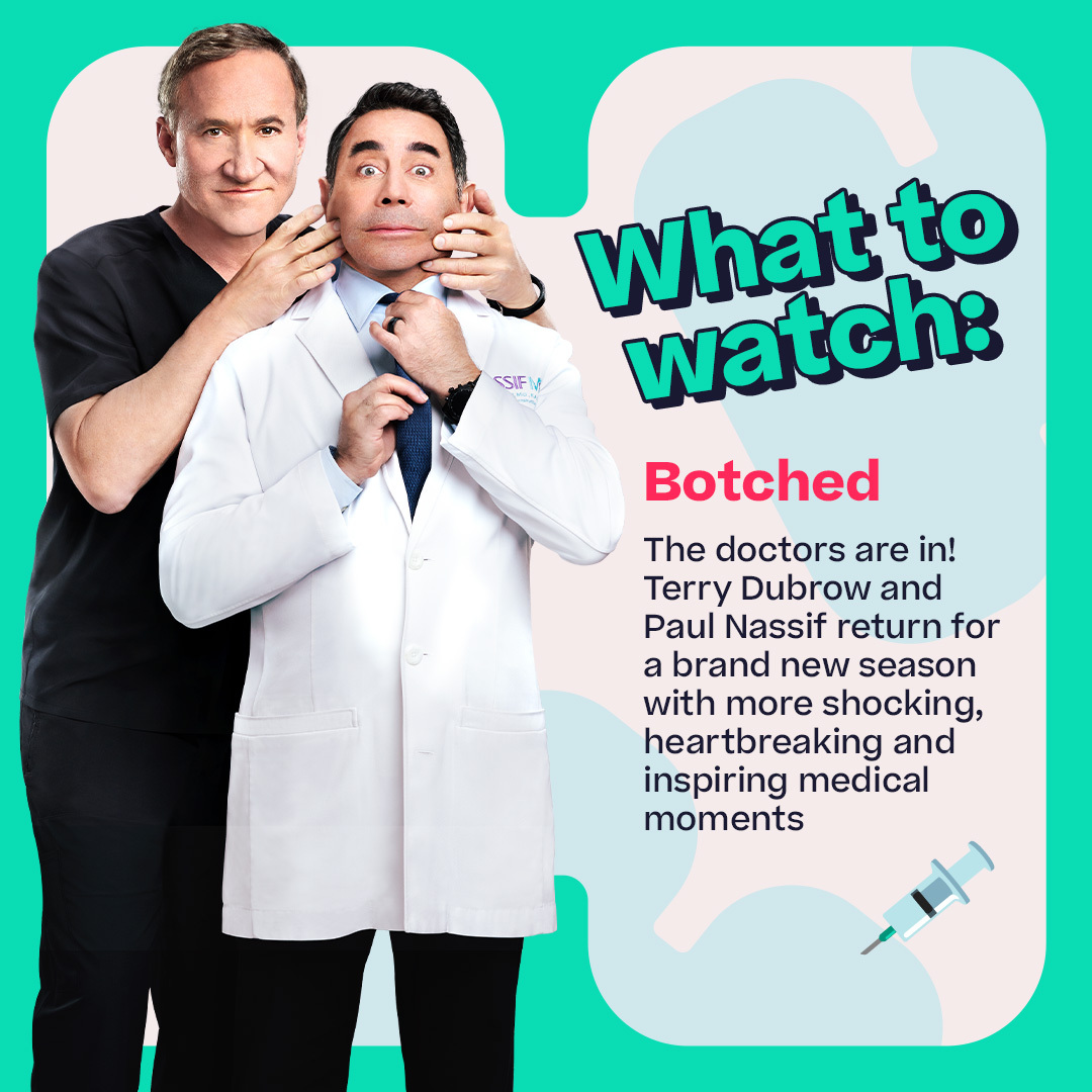 Botched is back, baby! If you want to see everything that’s streaming this week, head to watch.hayu.com/thisweekonhayu