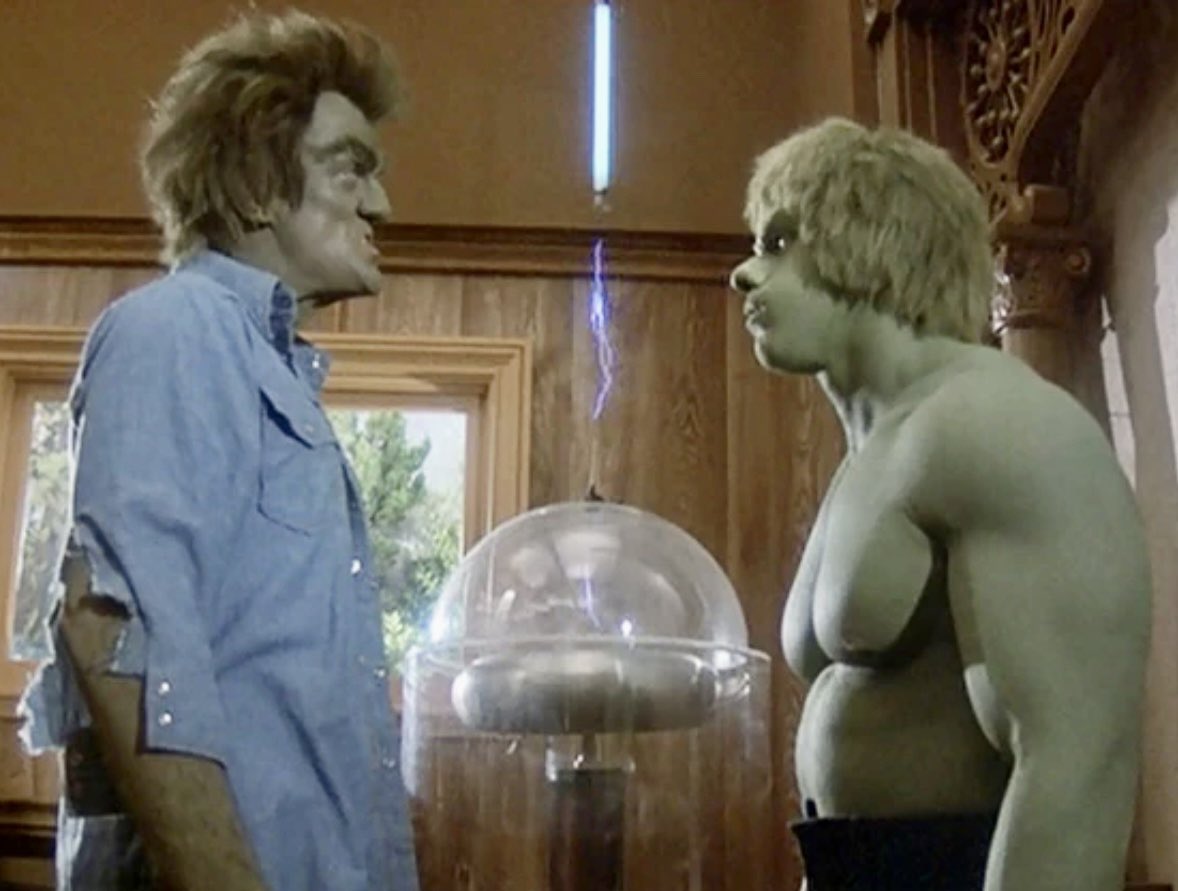 AmazingPopPod's tweet photo. Did you know there was an Incredible Hulk TV episode in which the Hulk had to battle another Hulk that looked like Conway Twitty? https://t.co/QZ9QZGQr6u
