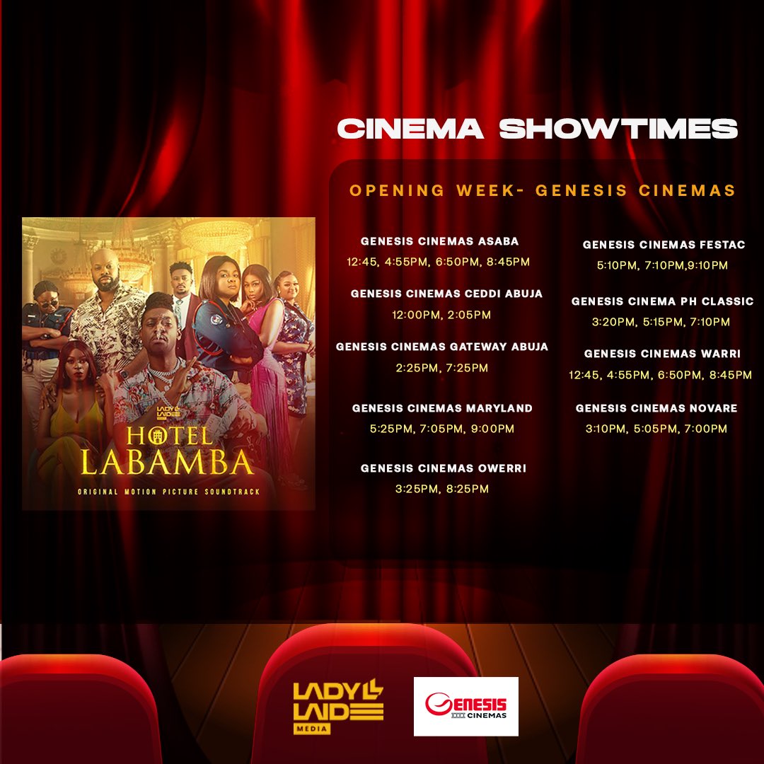 thabluemedia's tweet photo. Hotel Labamba the movie out in cinemas nationwide. Don’t forget to grab your popcorn and drinks 😎
#HotelLabambaSoundtrack https://t.co/dAxFXFgVi4