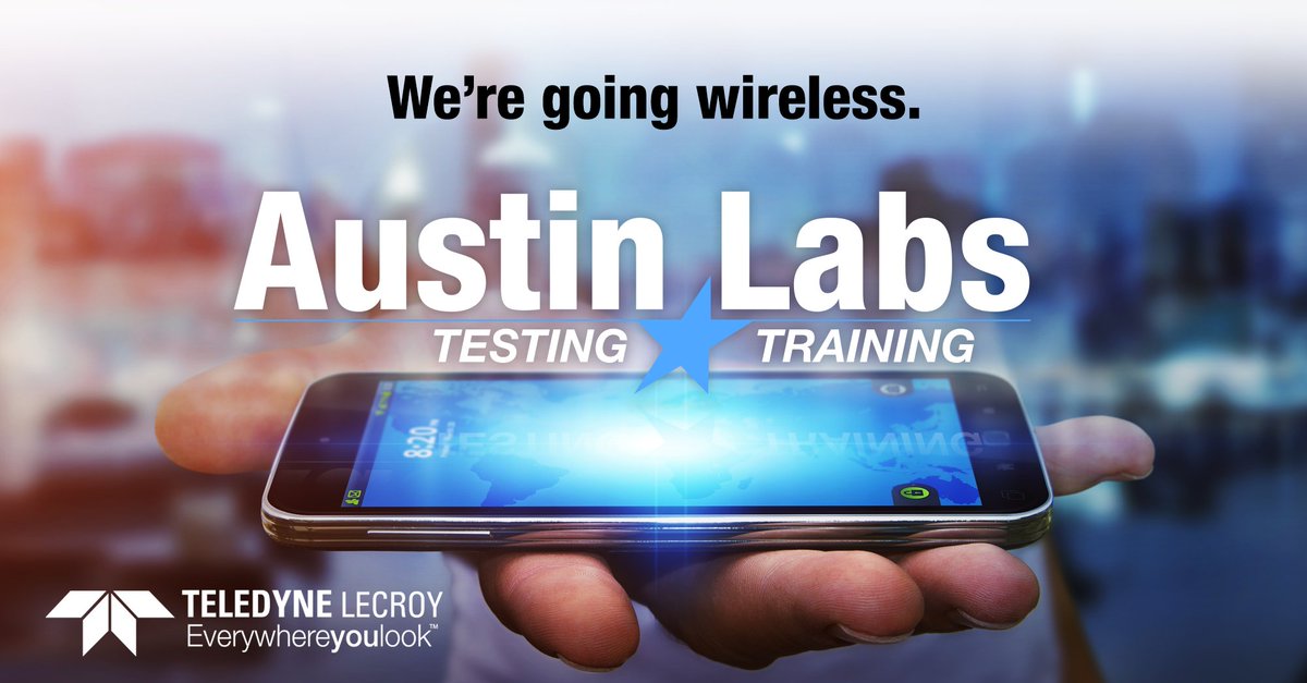 TeledyneLecroy's tweet image. #AustinLabs adds #WirelessTesting expanding our overall #TestingService capabilities for markets including #Chipset technologies, #AutomotiveInfotainment, #SmartHome, #Medical, and #Interoperability. Click lcry.us/455eovW to learn more. #interop #teledynelecroy