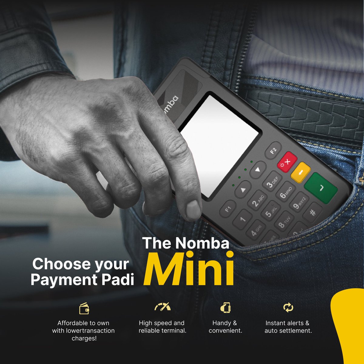 nombahq's tweet photo. Enjoy all the benefits of your payment padi with no hidden charges and ZERO targets.

Visit https://t.co/38Jxo7ExSa to get yours now!

#Nombamini #Yourpaymentpadi #Minipos #POSterminal #NombaPOS https://t.co/951zNGpke1