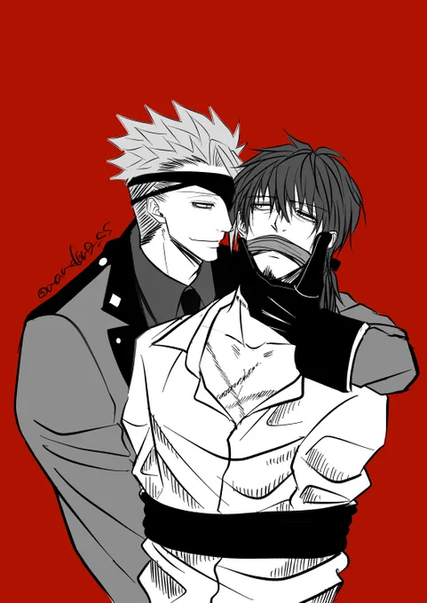  #アキヘク夜のらくがき大会  166.「しょう」  これもシンプルにわたしの癖(へき)ですね 軍レウスに捕まってほしい…  将、勝、笑、賞