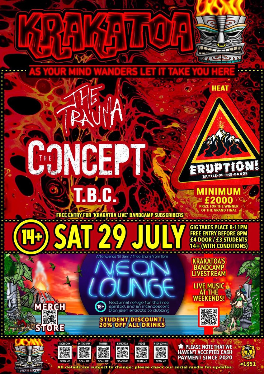TheTrauma_uk's tweet photo. This weekend at @VolcanicTiki @FudgeAberdeen https://t.co/pl4t4vPCfq