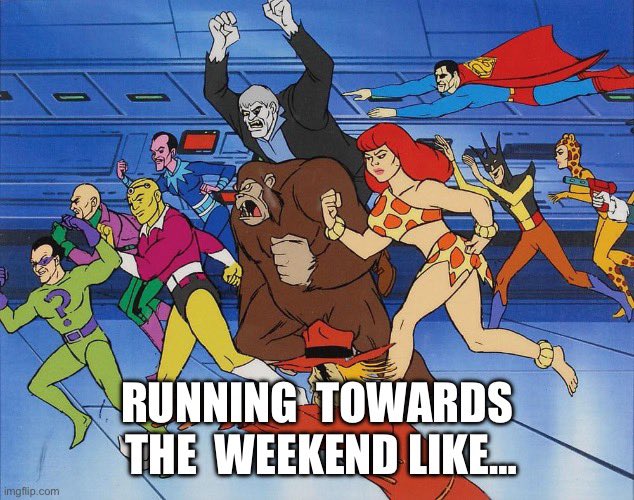 Happy Friday, all.  👍🏻
#Weekend #LegionOfDoom 
#ChallengeOfTheSuperFriends
#DCtweets #DCanimated