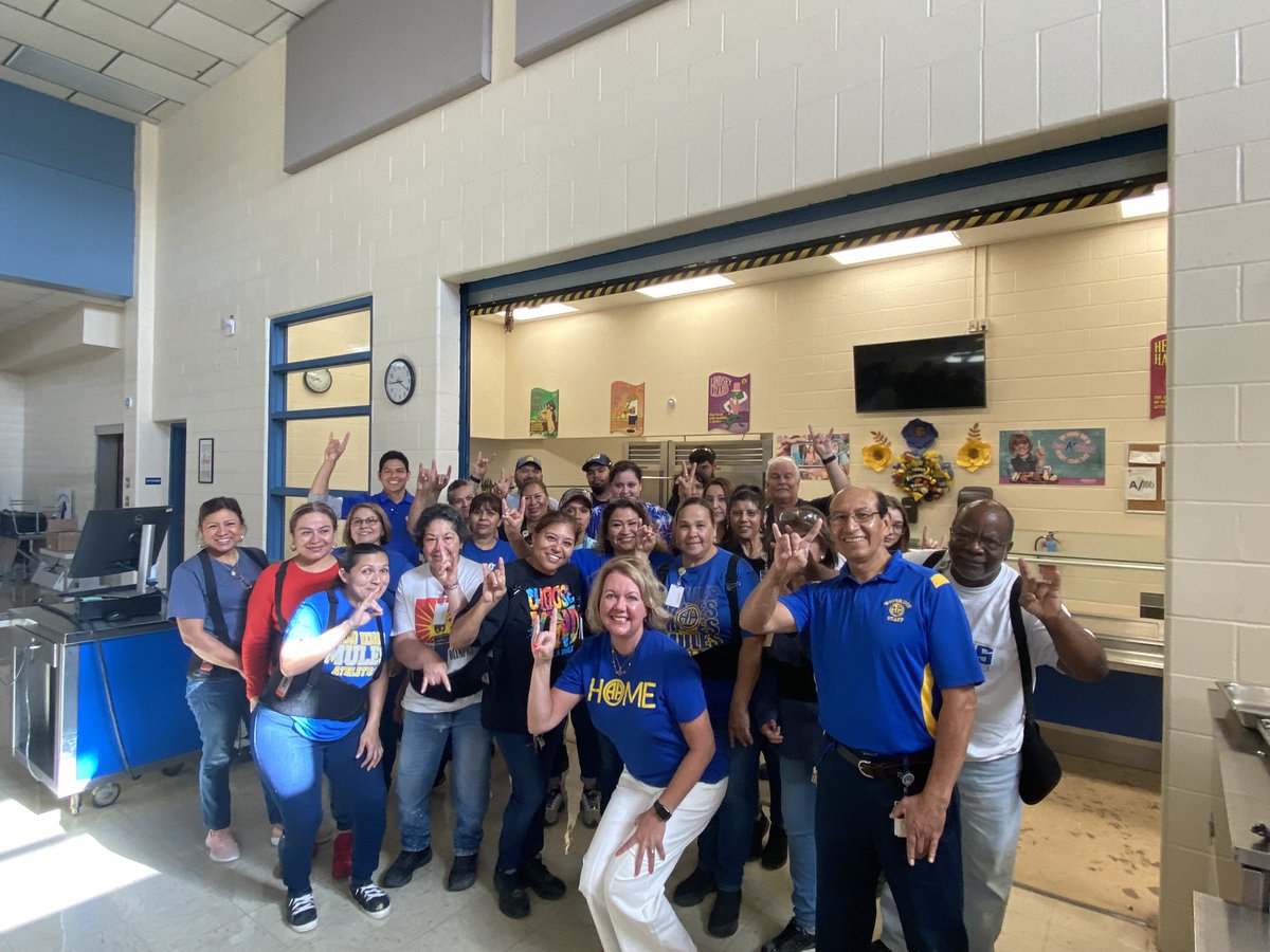 GerrieGerri's tweet photo. No better way than to serve our custodial team @AHISD tacos this morning. There’s no way to do the work with our students without the backbone of our schools.  Thank you for the work you do in our district!!  #BetheWE #HomeAHISD https://t.co/kowqL4UA0O