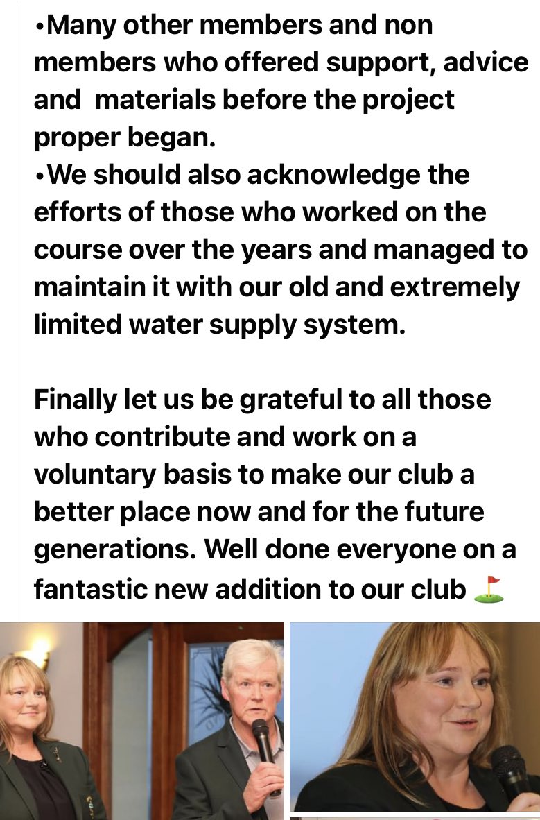 SolutionsMcc's tweet image. Delighted to be invited to the official hand over of a newly installed @HunterGolf_UK irrigation system @CruitGolf  and appreciate the opportunity to work on this spectacular golf course. Thanks to Ben and Mary for their kind words and to everyone at the club. #golf #irrigation