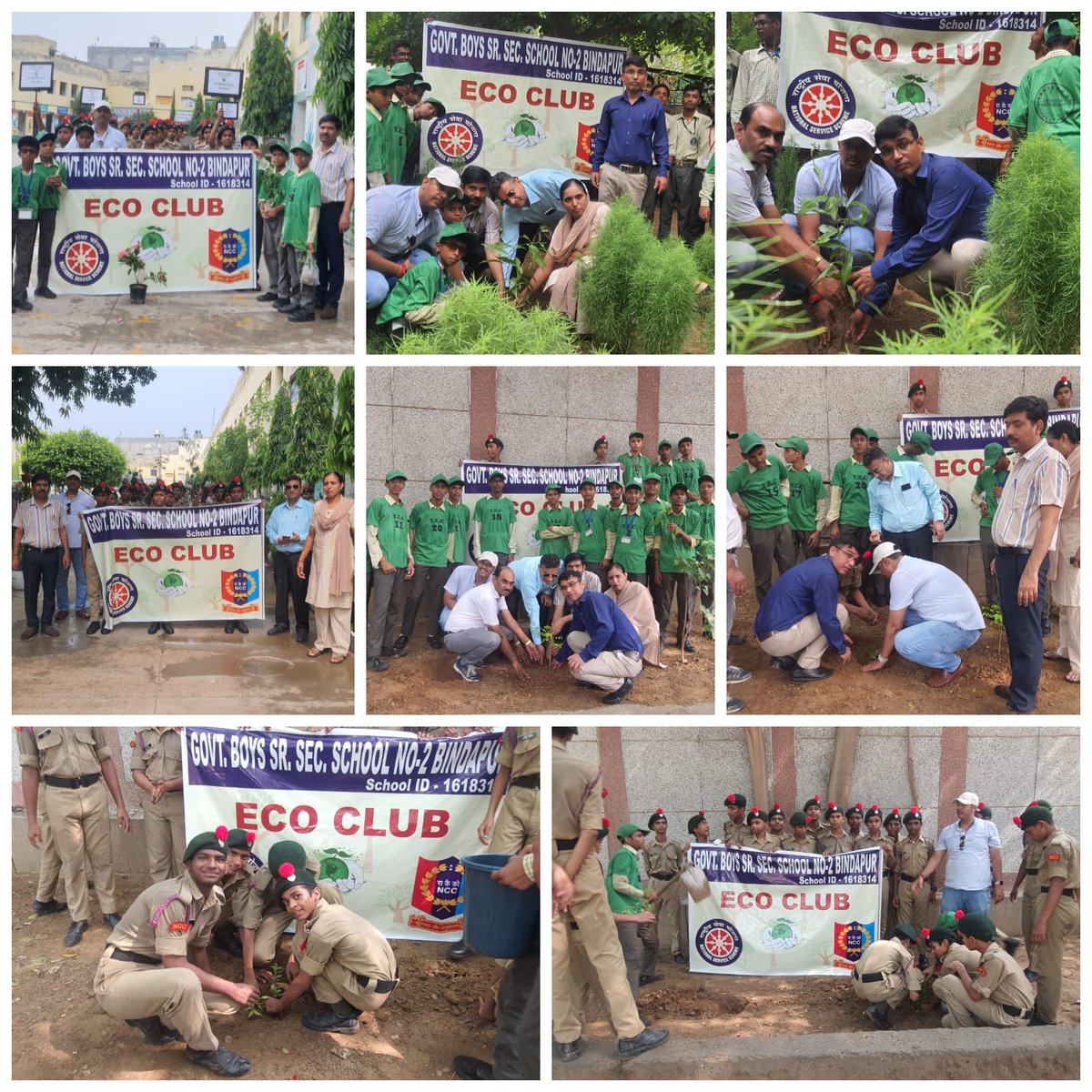 This is the key to healing our planet. It brings back the forests we've lost, fights climate change, preserves biodiversity, and uplifts communities. Let's join hands and make a positive impact together! 🌿🤝✨ Tree plantation drive at @gbsssbindapur by eco club of our school.