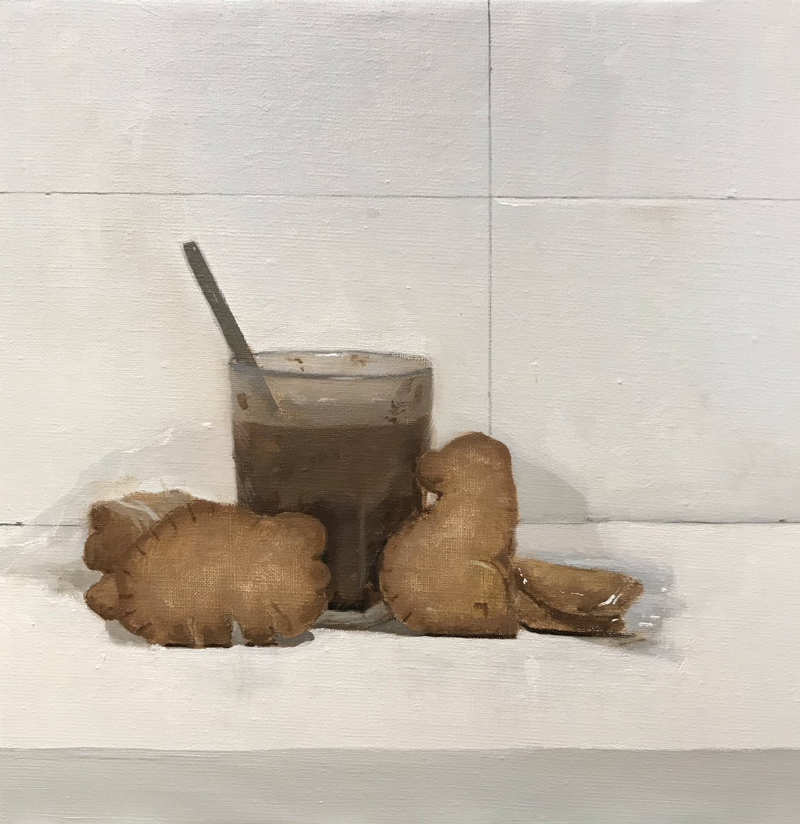 pepebaenanieto's tweet photo. Cola caos con galletas , óleos sobre lino . https://t.co/njIQAscTWL
