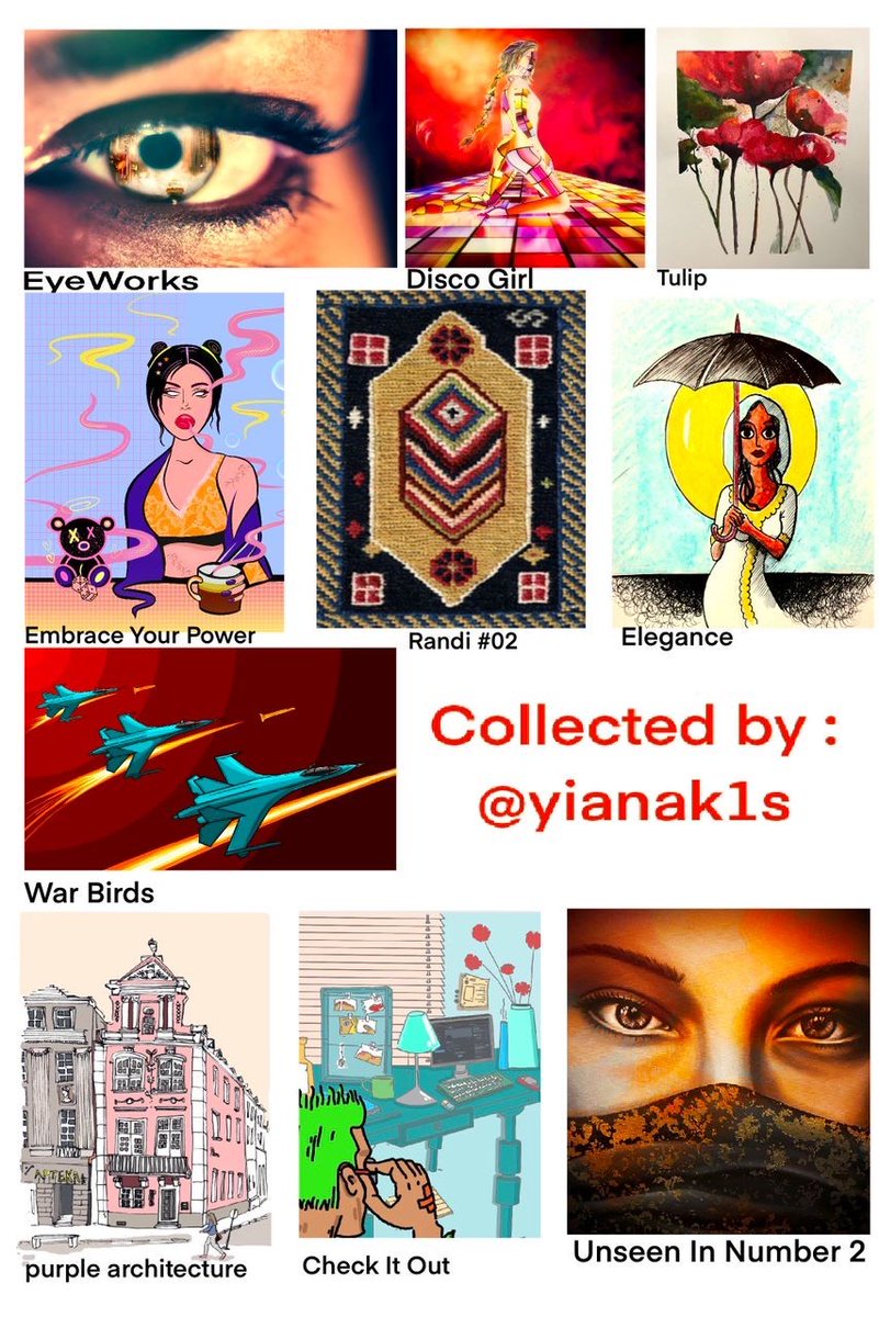 yianak1s's tweet image. gm gm frns! 1000 Tezos collection event! Shout out and acknowledgement to the following amazing artists that I collected from. This is the sixth group of frns that collected my dragon NFT and now as promised I am collecting from them! Thank you amazing artist frns!

Arjen Roos…