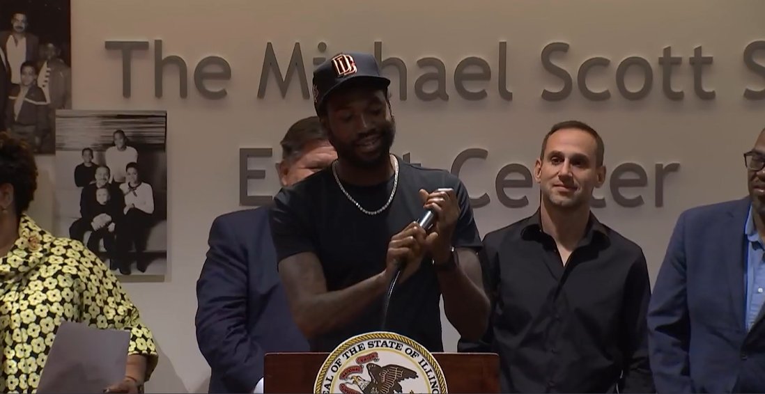 NLEN_Jobs's tweet photo. We also have a special guest on our campus--thank you Meek Mill for speaking on the importance of critical justice reforms! #CreatingACommunityThatWorks https://t.co/zS3bPE0zxv