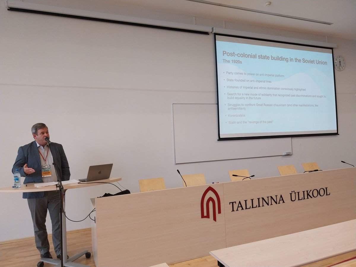 KaterinaMaadla's tweet photo. "Lenin was woke" :). A brilliant lecture on #decolonisation by @JoshuaSanborn1. #russianstudies @TallinnUni https://t.co/gmpXUnUA9x
