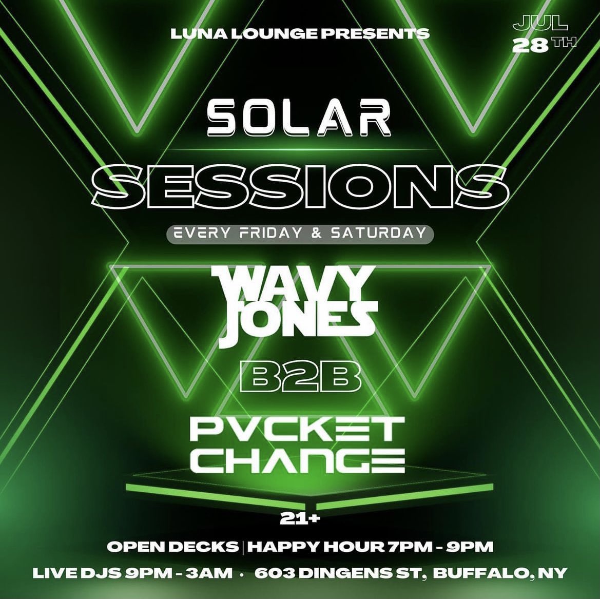 wavydubz's tweet photo. Playing a very special set tonight with Pvcket Chvnge  from 10-2 @lunalounge716  let’s get itttttt !!!! https://t.co/SccTEhEpgC