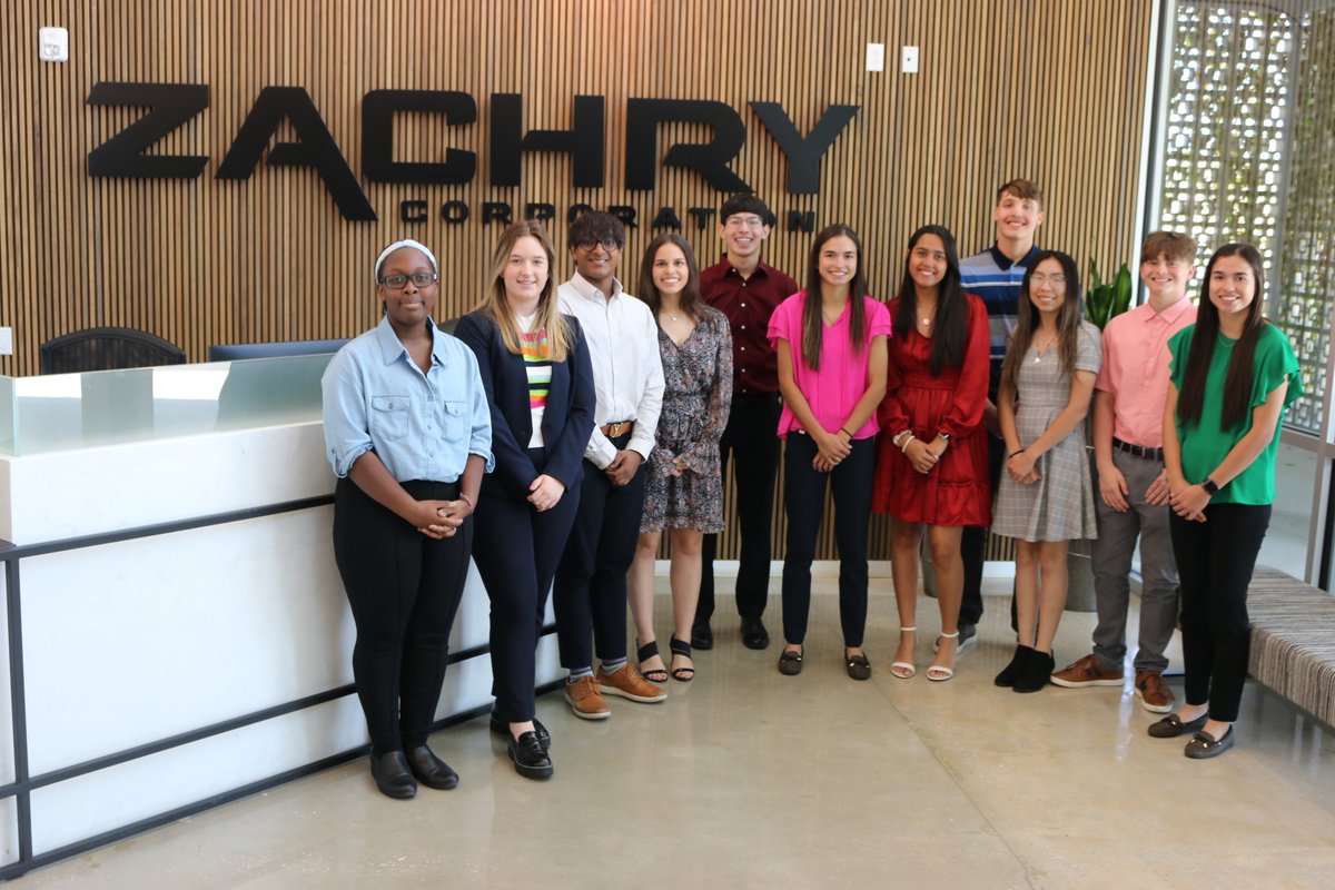 ZachryCorp's tweet photo. Today marks the conclusion of Zachry's Career Exploration Program, a four-week first-hand look at corporate life for 11 high school students from various San Antonio schools. 

Here's to the next generation of dreamers and builders! #zachrycorporation https://t.co/E4KC72NbSQ