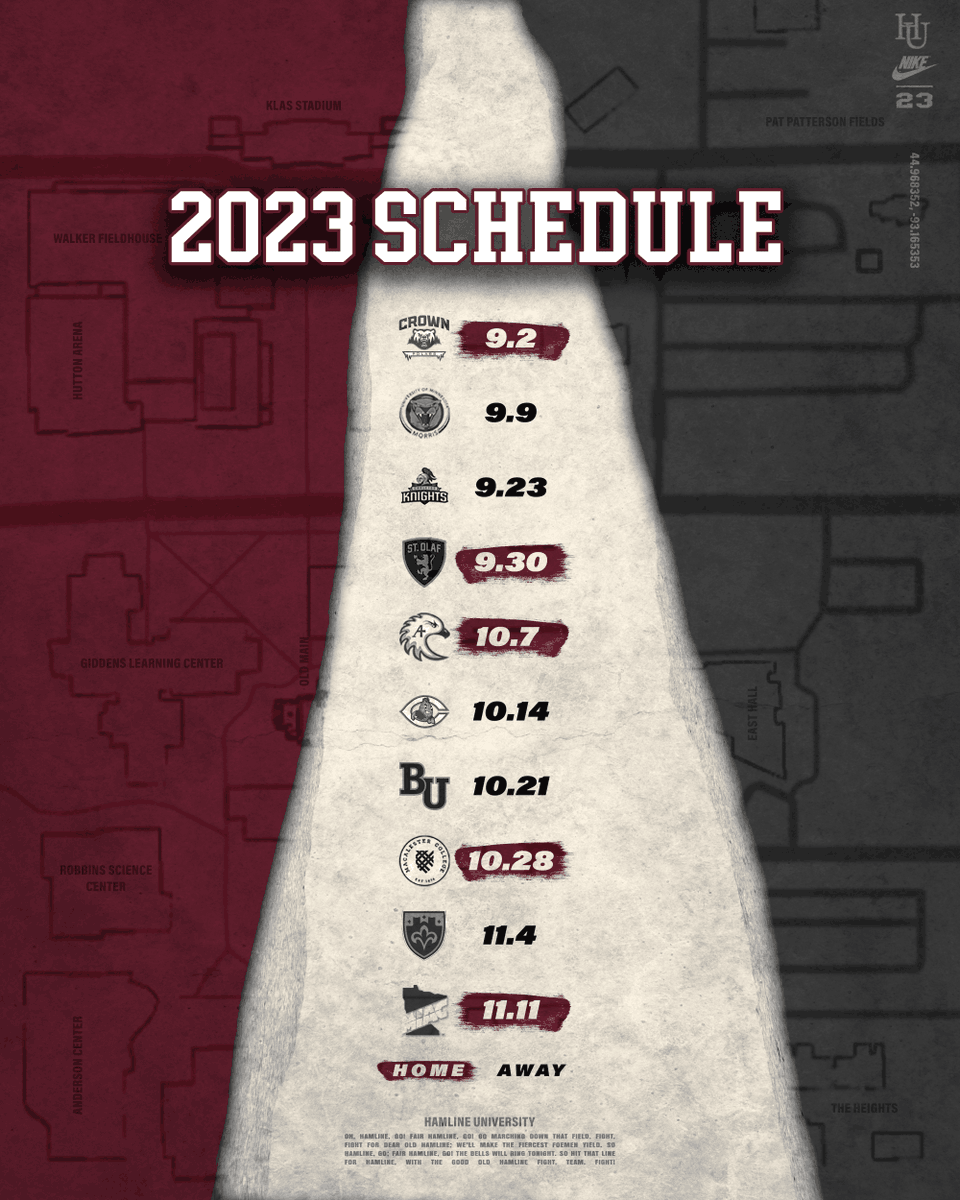 Only 5️⃣ more Saturdays until the Pipers hit the gridiron ⏳

#2023Schedule #RDP #goHU