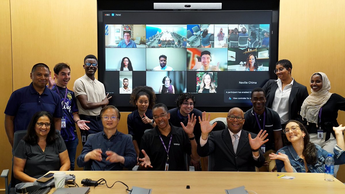 Synopsys's tweet photo. "We are servants of science. A non-profit whose vision is scientific impact,β explained Brennon Marcano, CEO of @GEMFellowship, when he visited our GEM Fellows this summer. We are proud to support this important organization and its vision to create future leaders. #InternWeek https://t.co/uJFUW1Jaz3