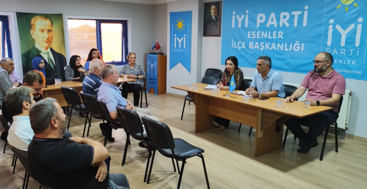 iyipartiesenler's tweet photo. İYİ Parti Esenler ilçe başkanlığı yönetim kurulu toplantımızı ilçe başkanımız @SehOmerKARA ve ilçe başkan vekili @eriscesur başkanımızın katılımı ile gerçekleştirdik. https://t.co/Co88e1zhRW