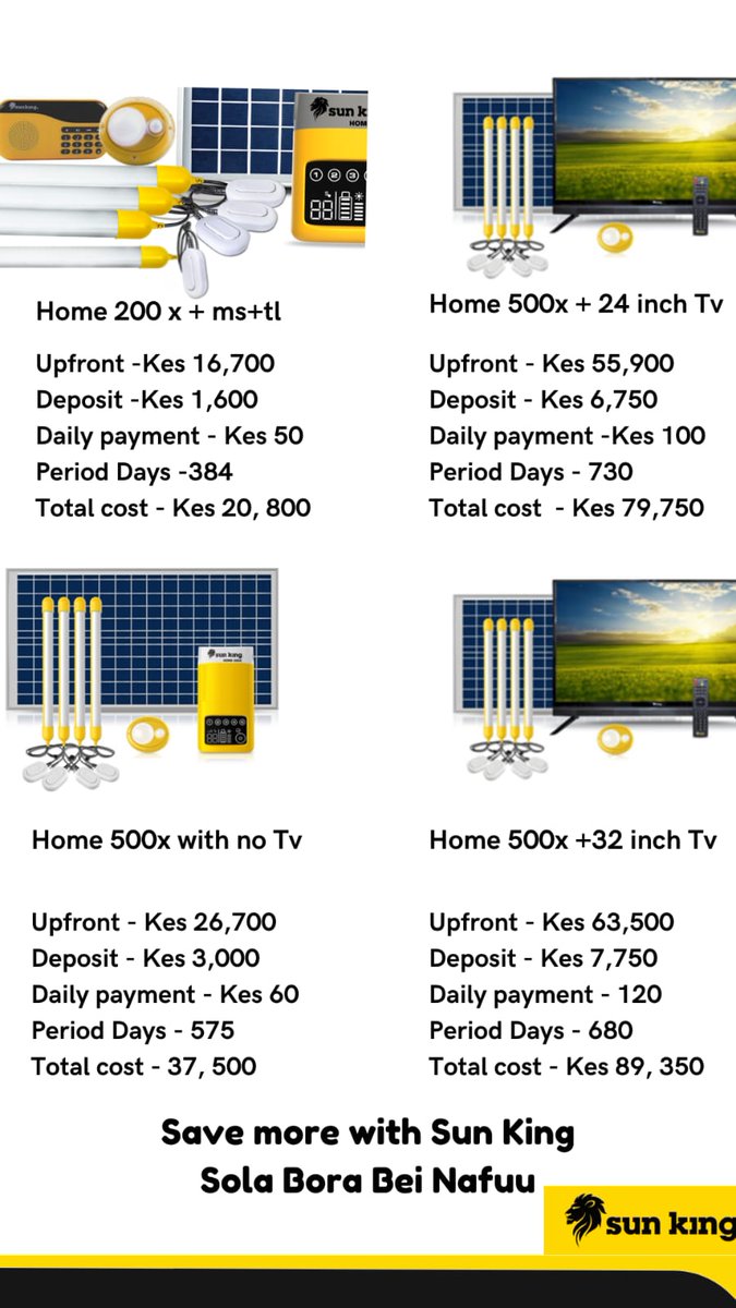 Wipherrkadhufi's tweet photo. Do you have a Sun King Product? Here’s what the Sun King product you own says about you. 

Which one are you? 

#GoSolarWithSunKing https://t.co/mDaTlRMuig