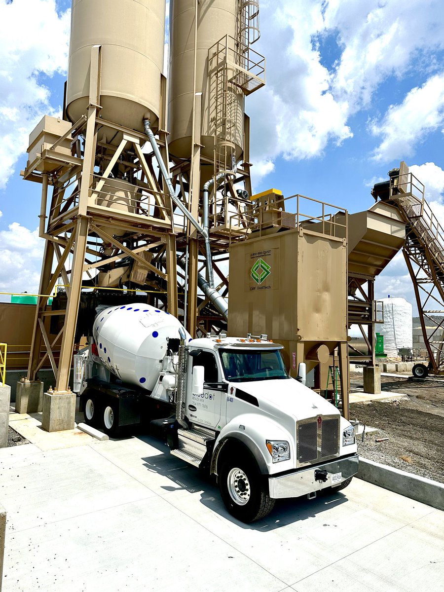 BlueDotRM's tweet photo. Excited to announce the new plant in Pineville will open next week! #bluedotreadimix #bluedot #readimix #mixertruck #mixer #concrete #plant #opening https://t.co/IFNAx4eYmL
