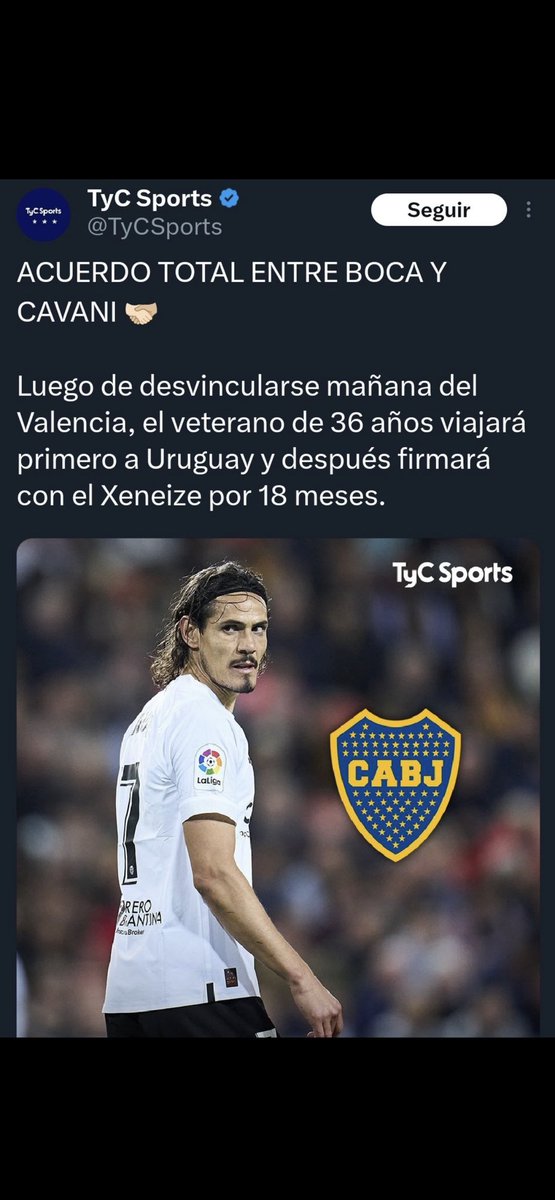 El veterano? Estás ardido Tyc Sport, si hubiera venido a River sería el pase de la década.