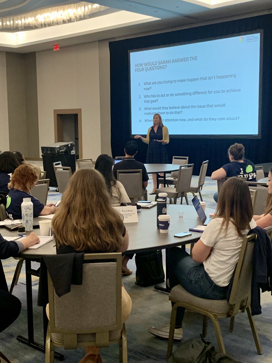 RPP_Network's tweet photo. Kicking off the final morning of #NNERPP23 with a workshop on Communications, Politics, and Strategic Management w/ special guest @annsearight ⁦@RealGoodCenter⁩ https://t.co/GSelrk0yXr