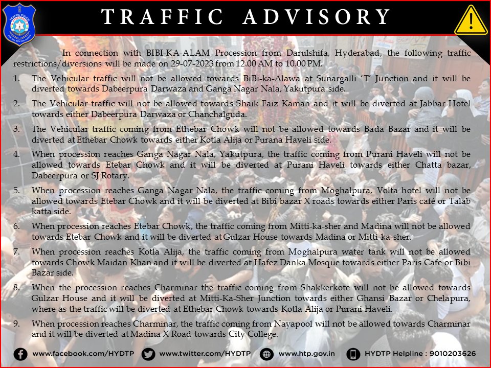 Hyderabad Traffic Police tweet media