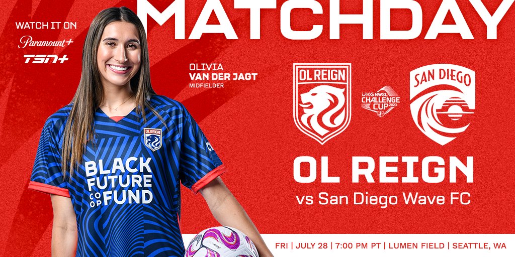 Who’s ready for Friday night fútbol?

🆚 San Diego Wave FC 
🗓️ Friday 7/28, 7pm PT 
🏟️ <a href="/LumenField/">Lumen Field</a>
🎟️: bit.ly/OLRvSDW-tix-7-… 

#ReignSupreme