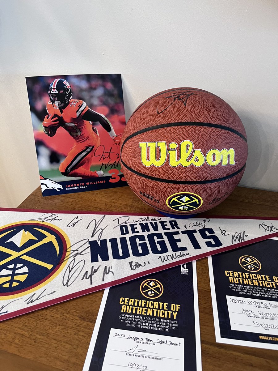 ISUAlumniDenver's tweet photo. 🕜 Time’s running out to bid on some awesome Iowa State, Nuggets, &amp; Broncos gear in our scholarship silent auction! Bids close at 1:30pm MT tomorrow (Saturday) and are open to all!

Check out items + bid here: https://t.co/ugiceCBZDG https://t.co/YDTuWM33eL