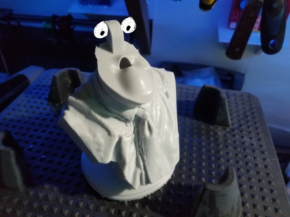 Stetofire's tweet photo. @3DPProfessor It needs eyes, lol. The one other comment right now had the same idea. https://t.co/iNGOboZndA