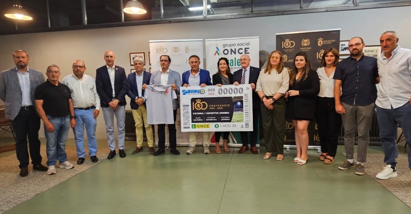 ONCE_oficial's tweet photo. ⚽️ ¡El próximo 5 de agosto el #CupONCE celebra el centenario de @CyDLeonesa con cinco millones y medio de cupones!

#AúpaCultu ¡Enhorabuena! 👏👏

#CentenarioCultu
@LeonAyto @jadiezleon @JuegosONCE #BienJugado