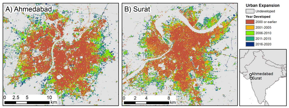 We're recruiting a postdoc with #remotesensing expertise and interests in land cover change and planetary health! We have a great project on urban growth, microclimate, and malaria in India, as well as work on forest fires and degradation in Africa. ecograph.net/opportunities/