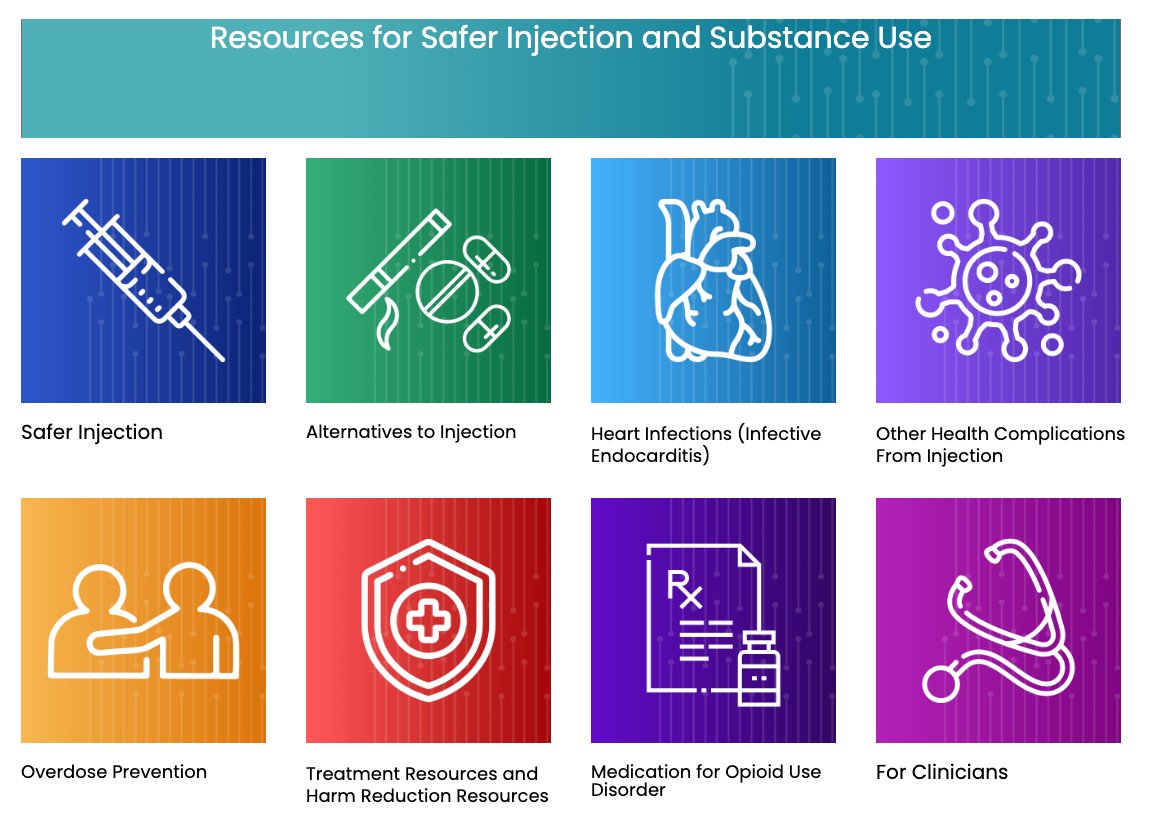 (3/3) Learn more about safer substance use practices, including strategies for reducing risk of HCV and other infections when injecting, by visiting safersubstanceuse.org