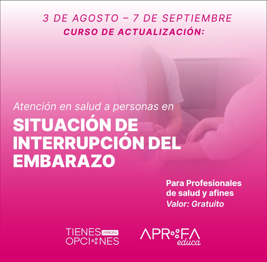 APROFAChile's tweet photo. ¡NUEVO CURSO DISPONIBLE!

✅📚 Julio se despide con una amplia oferta de cursos en #APROFAEduca.

Inscripciones en: https://t.co/rId6dN7BZW 

#InterrupciónDelEmbarazo #Salud #APROFA https://t.co/cJXwLYy3cs