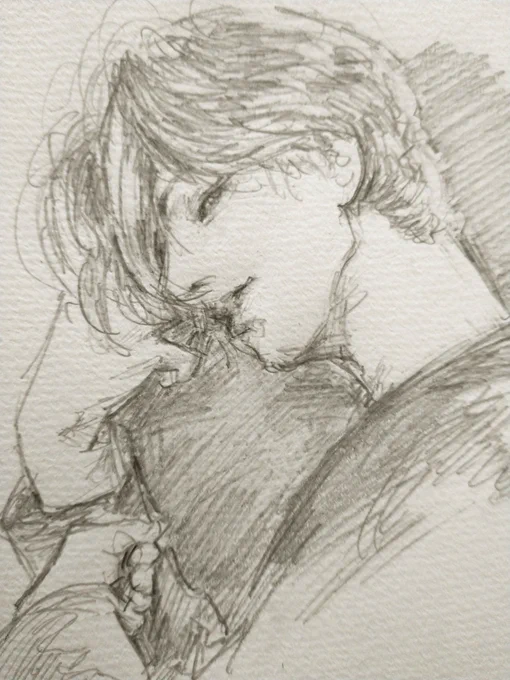 #このタグを見た人は自分の描いたモノクロ絵を貼れ

guysスケッチ५✍
(再掲) 