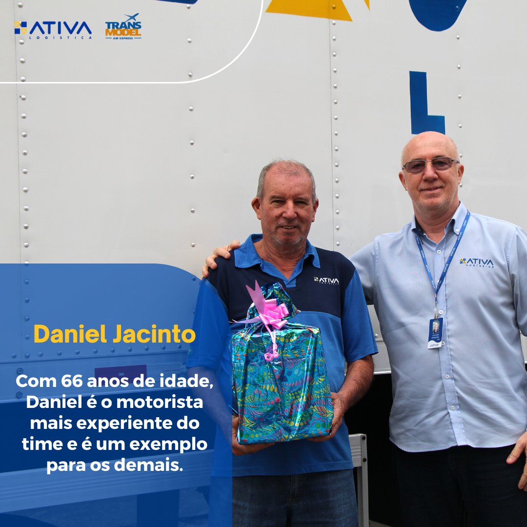 ativalog's tweet photo. Celebrando a semana do #DiadoMotorista, Ativa Logística homenageia seus motoristas mais experientes de idade, tempo de casa e o mais jovem.

Juntos, somamos experiência, juventude e maturidade na frota com mais de 800 veículos.

#ativalogistica #transmodel https://t.co/JuJTnfngUf
