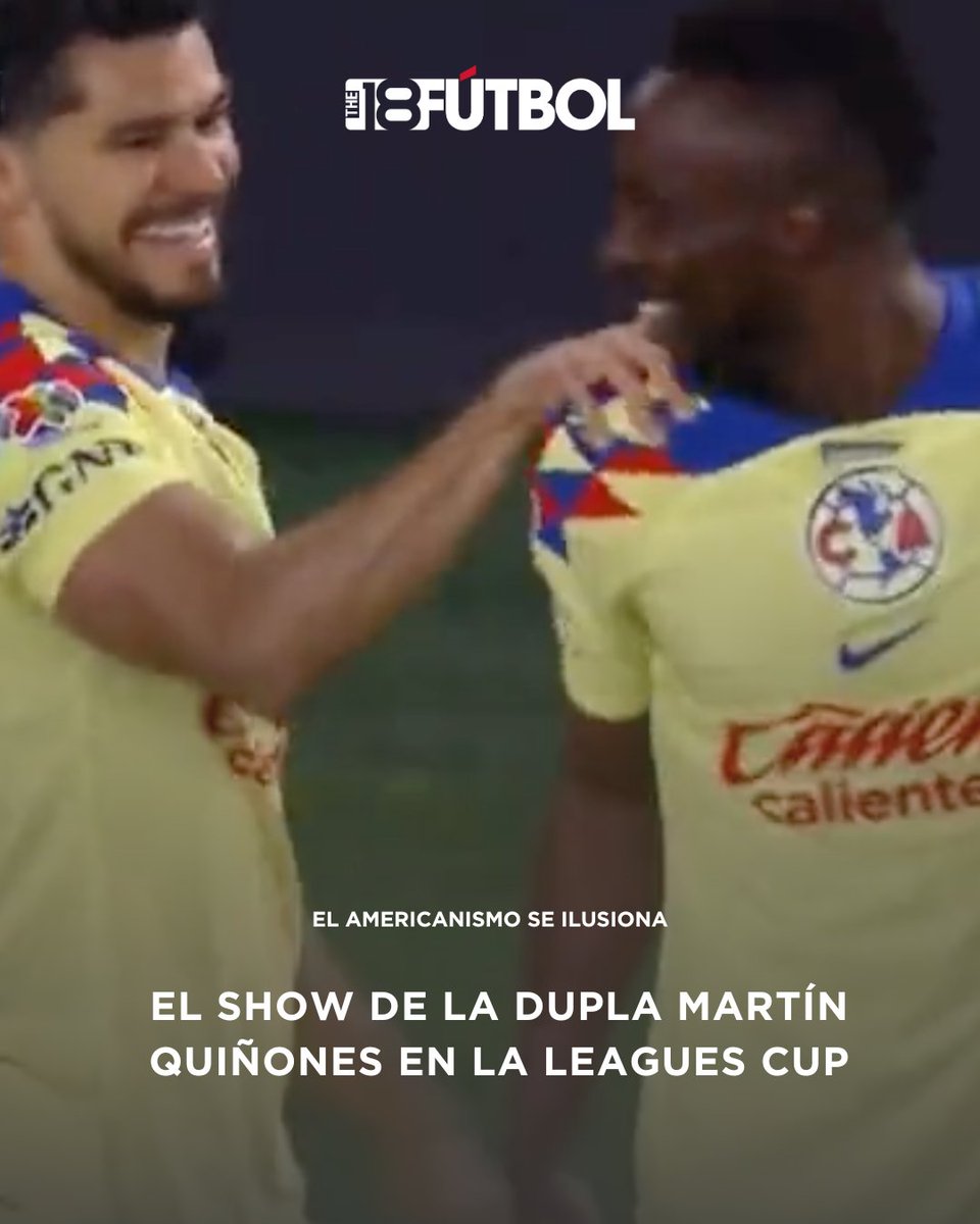 👨‍🔬 HAY QUÍMICA ‼️  

El americanismo está en éxtasis luego de la goleada 🎉 sobre St. Louis en la #LeaguesCup, sobre todo luego del exitoso debut de la dupla Henry Martín - Julián Quiñones.

La historia ➡️ buff.ly/3Qko815