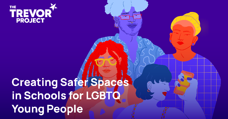 TrevorProject's tweet photo. LGBTQ students are more than four times as likely to attempt suicide, and bullying is often a huge factor.

As students, parents and teachers are getting ready for #BackToSchool, check out these tips on how you can help create safer spaces in schools for LGBTQ young people. 🏫 🌈