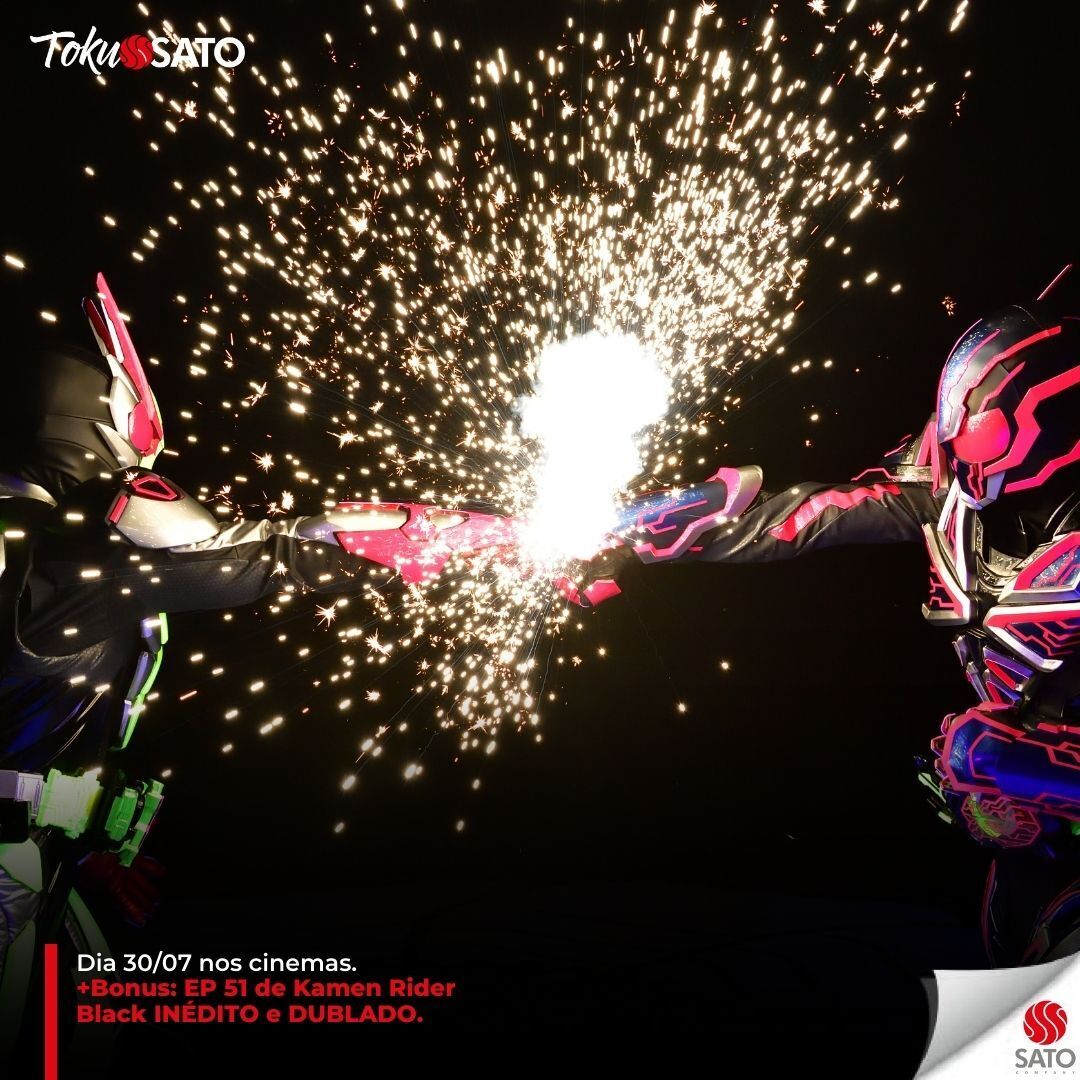 É SÓ NESTE FIM DE SEMANA! 😱

O Sato Cinema abrirá neste domingo, três últimas sessões para exibir o filme “Zero-One: Real x Time” com um BÔNUS: o EP51 de BLACK Kamen Rider. INÉDITO!

Você não pode perder. 

#tokusatsu #tokusato #satocompany #kamenrider #kamenriderblack