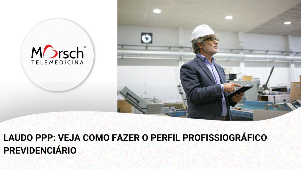 jamorsch's tweet photo. O laudo PPP é um documento histórico-laboral devido a todos os empregados.

Nele, estão contidas informações relevantes para atestar as condições de trabalho.

https://t.co/EV35OzjXd3

#telemedicina #telediagnóstico #teleconsulta #laudoppp #morsch https://t.co/Bx88etUWGF