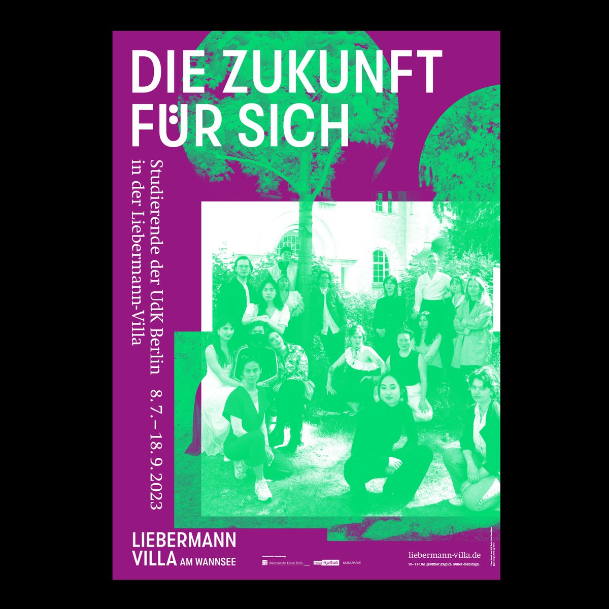 Great collab between <a href="/udkberlin/">UdK Berlin</a> and @liebermannvilla. 23 works by 23 @klassestreuli students. "THE FUTURE ON YOUR SIDE, must-see.⁠
⁠
Poster campaign and exhbition design by nous.⁠
⁠
#udk #exhibitiondesign #tatrung
