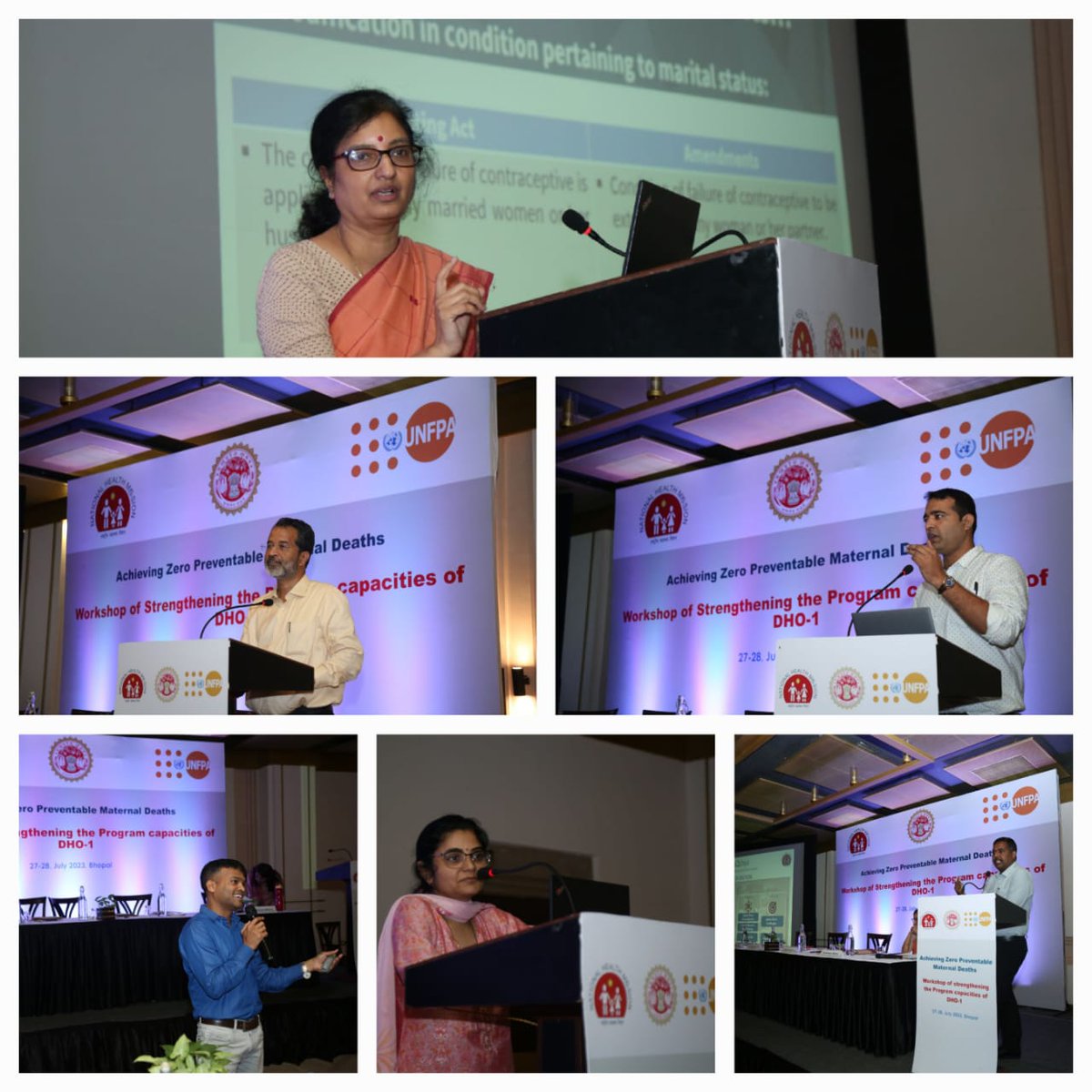 NHM_MP's tweet photo. A two days workshop on strengthening of program capacity of DHO-1 of all districts was organized under the guidance of Commissioner Health, MD NHM and Deputy Director of Maternal, NHM  with technical support of UNFPA at Bhopal @healthminmp @JansamparkMP https://t.co/QM0Yjc5FaV