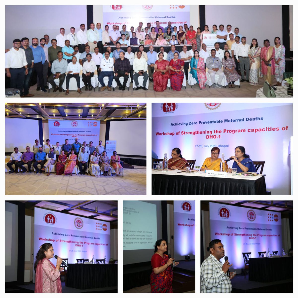 NHM_MP's tweet photo. A two days workshop on strengthening of program capacity of DHO-1 of all districts was organized under the guidance of Commissioner Health, MD NHM and Deputy Director of Maternal, NHM  with technical support of UNFPA at Bhopal @healthminmp @JansamparkMP https://t.co/QM0Yjc5FaV