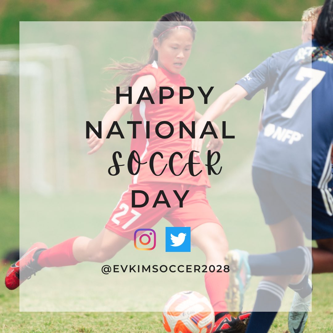 evkimsoccer2028's tweet photo. Happy National ⚽️⚽️ Day!! I feel so blessed to have so many great mentors in my life, helping me everyday to be a better athlete, person, and leader. @GirlsMCHS @_coachfreeman #coachsanders @atlantaunitedsa @BGMentoring @ECNLgirls @PrepSoccer @TheSoccerWire @ImYouthSoccer https://t.co/4QN7A22ZNX