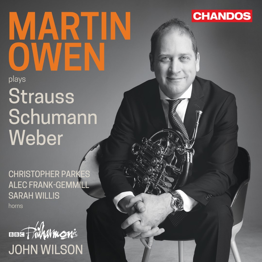 europadisc's tweet photo. A cornucopia of brilliant horn playing features on our #discoftheweek. Martin Owen plays Strauss's Horn Concertos & Weber's Concertino with @BBCPhilharmonic & John Wilson. With three starry colleagues he starts with Schumann's breathtaking Concertstück... https://t.co/o3yGFTi4Sg https://t.co/RfeXFnQX9C