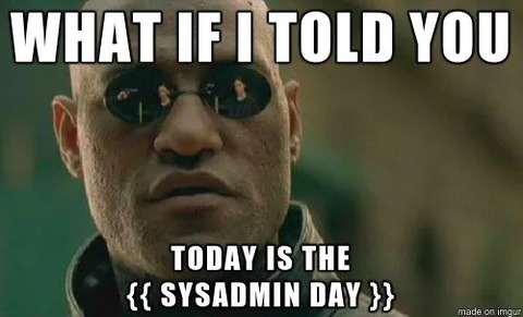 paulrmessina's tweet image. #DíaDelSysAdmin